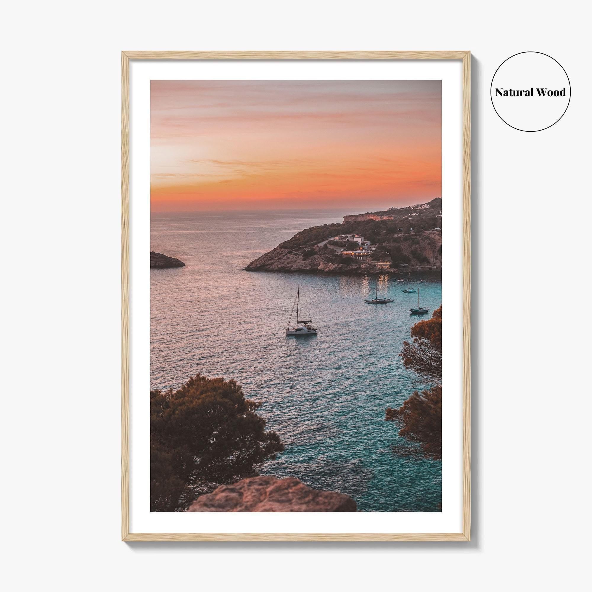 Ibiza Fine Art Photo Print, Balearic Islands Spain, Boat Sea Poster