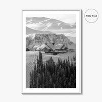Sun Valley Black and White Fine Art Photo Print, Idaho, Ketchum, USA Wall Decor