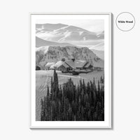 Sun Valley Black and White Fine Art Photo Print, Idaho, Ketchum, USA Wall Decor