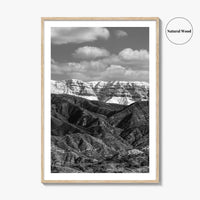 Ojai Black and White Fine Art Photo Print, Topa Topa Bluffs, California Poster