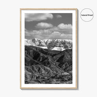 Ojai Black and White Fine Art Photo Print, Topa Topa Bluffs, California Poster