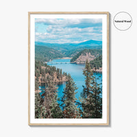 Lake Coeur d'Alene Fine Art Photo Print, Idaho USA Wall Decor Poster