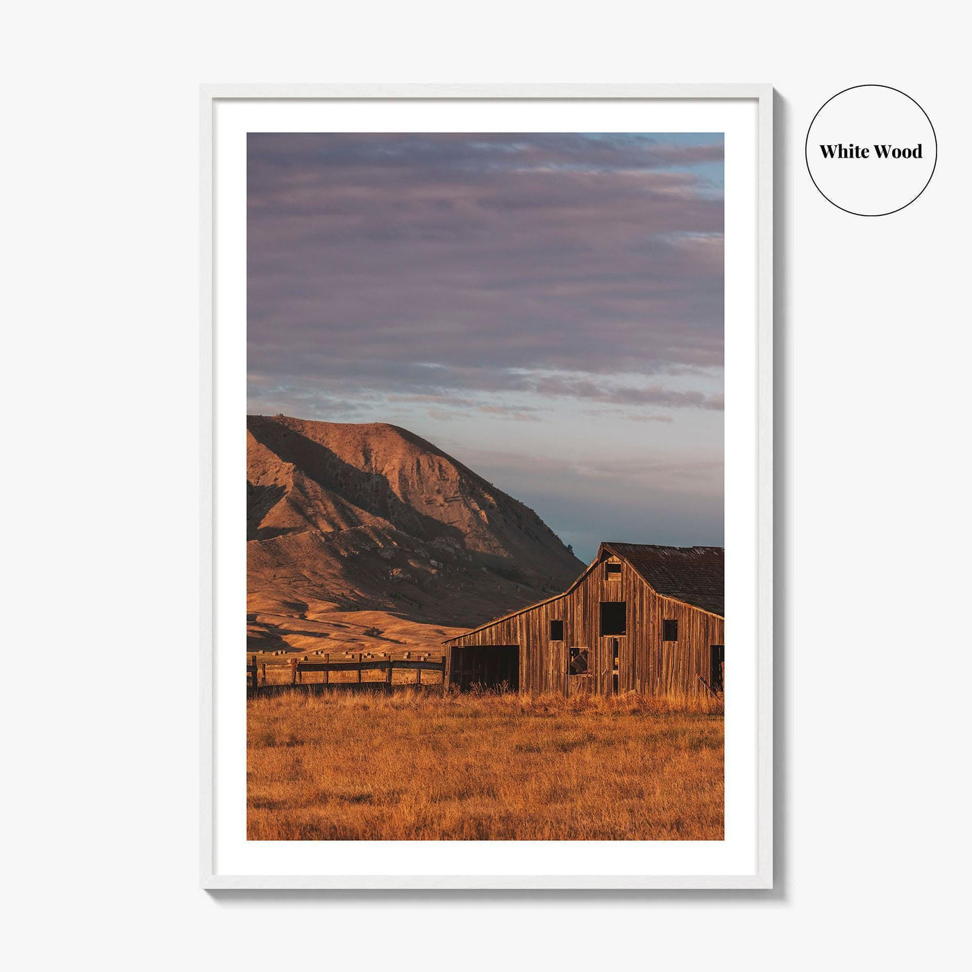 Bear Butte South Dakota Fine Art Photo Print, Sturgis, USA, Barn Poster
