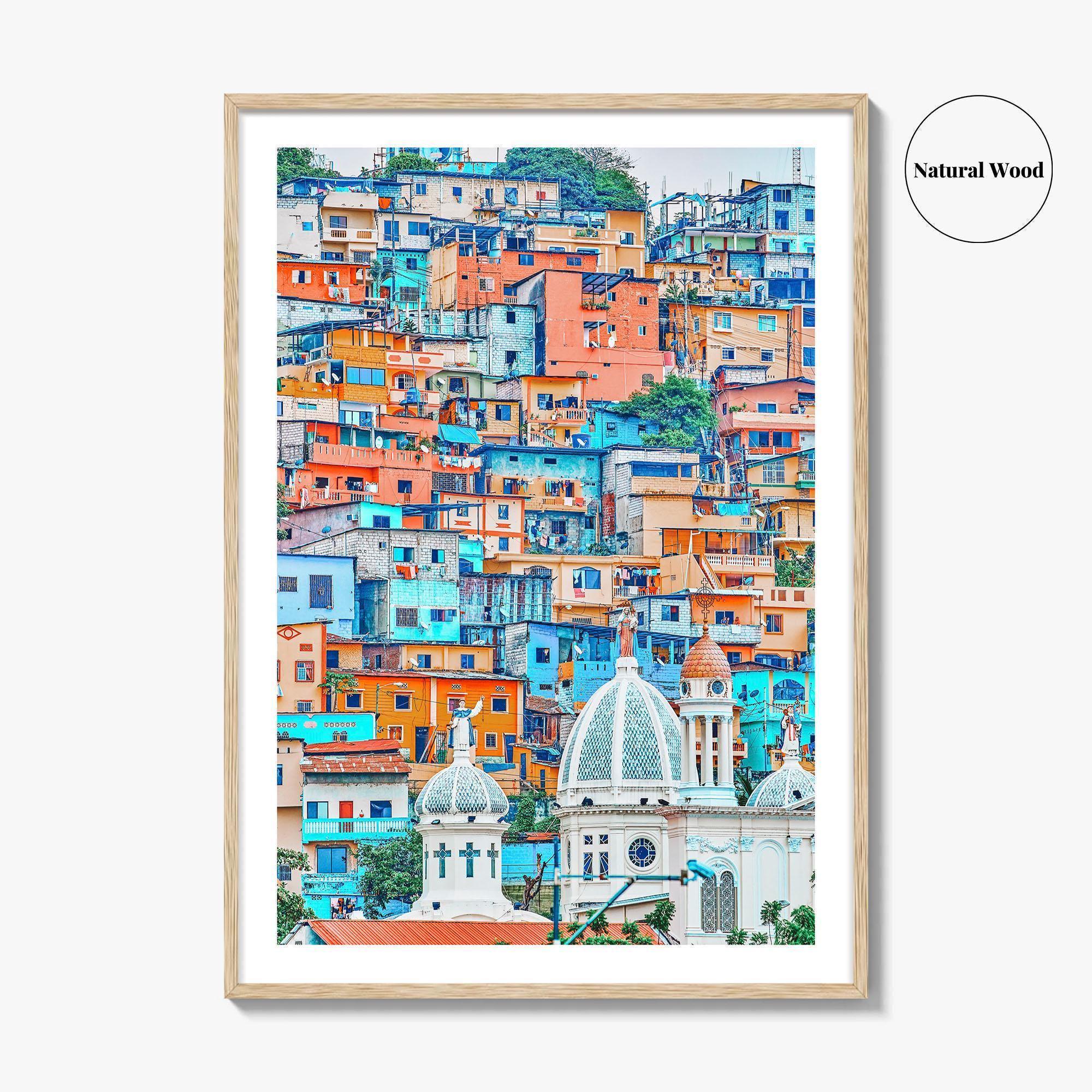 Guayaquil Fine Art Photo Print, Las Peñas, Santa Ana Hill, Ecuador Poster