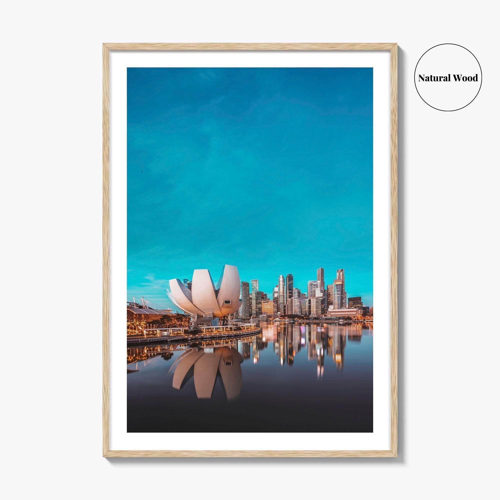 Singapore Skyline Fine Art Photo Print, Marina Bay, Photo Poster