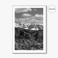 Ojai Black and White Fine Art Photo Print, Topa Topa Bluffs, California Poster