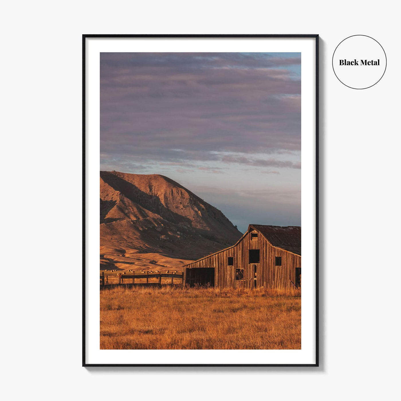 Bear Butte South Dakota Fine Art Photo Print, Sturgis, USA, Barn Poster