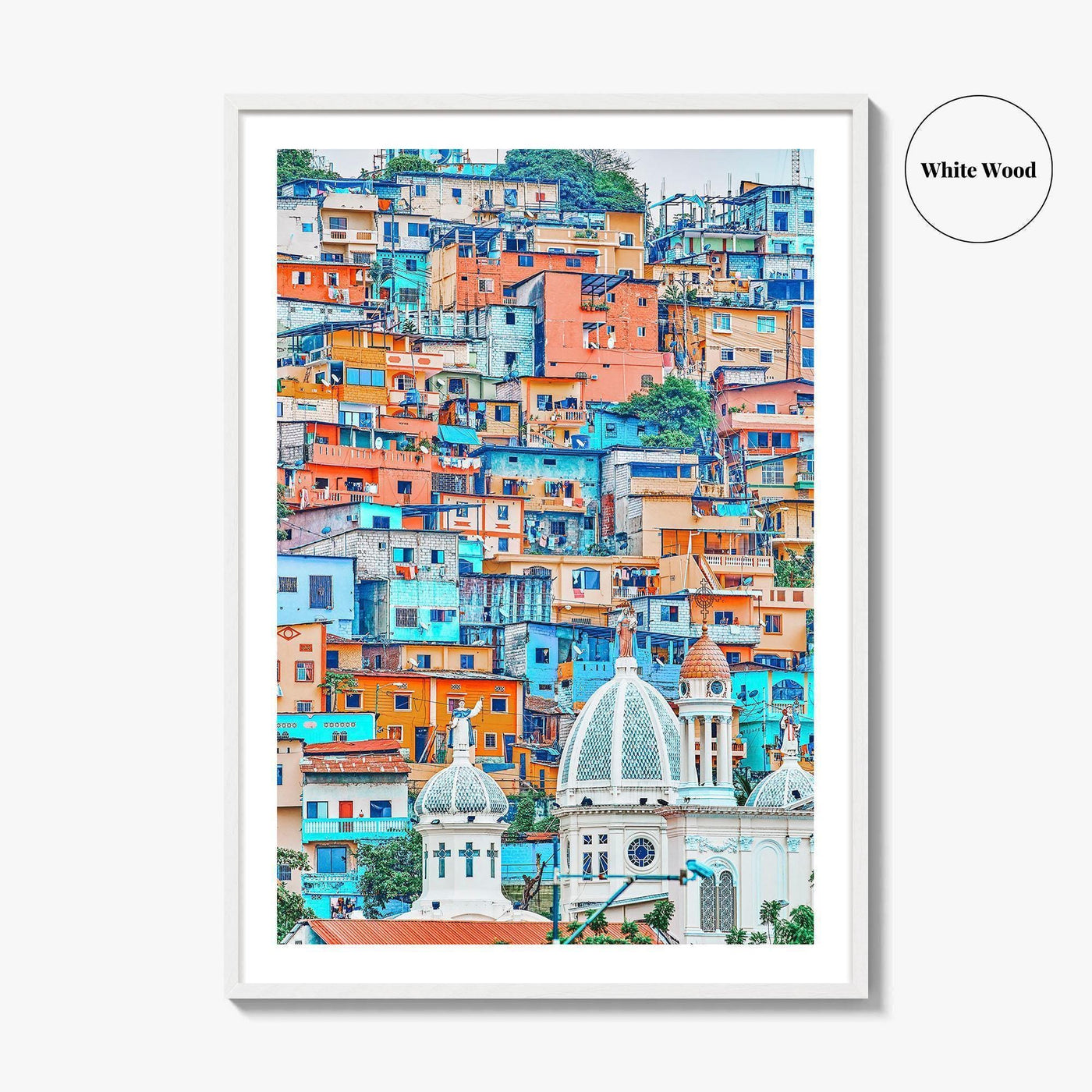 Guayaquil Fine Art Photo Print, Las Peñas, Santa Ana Hill, Ecuador Poster
