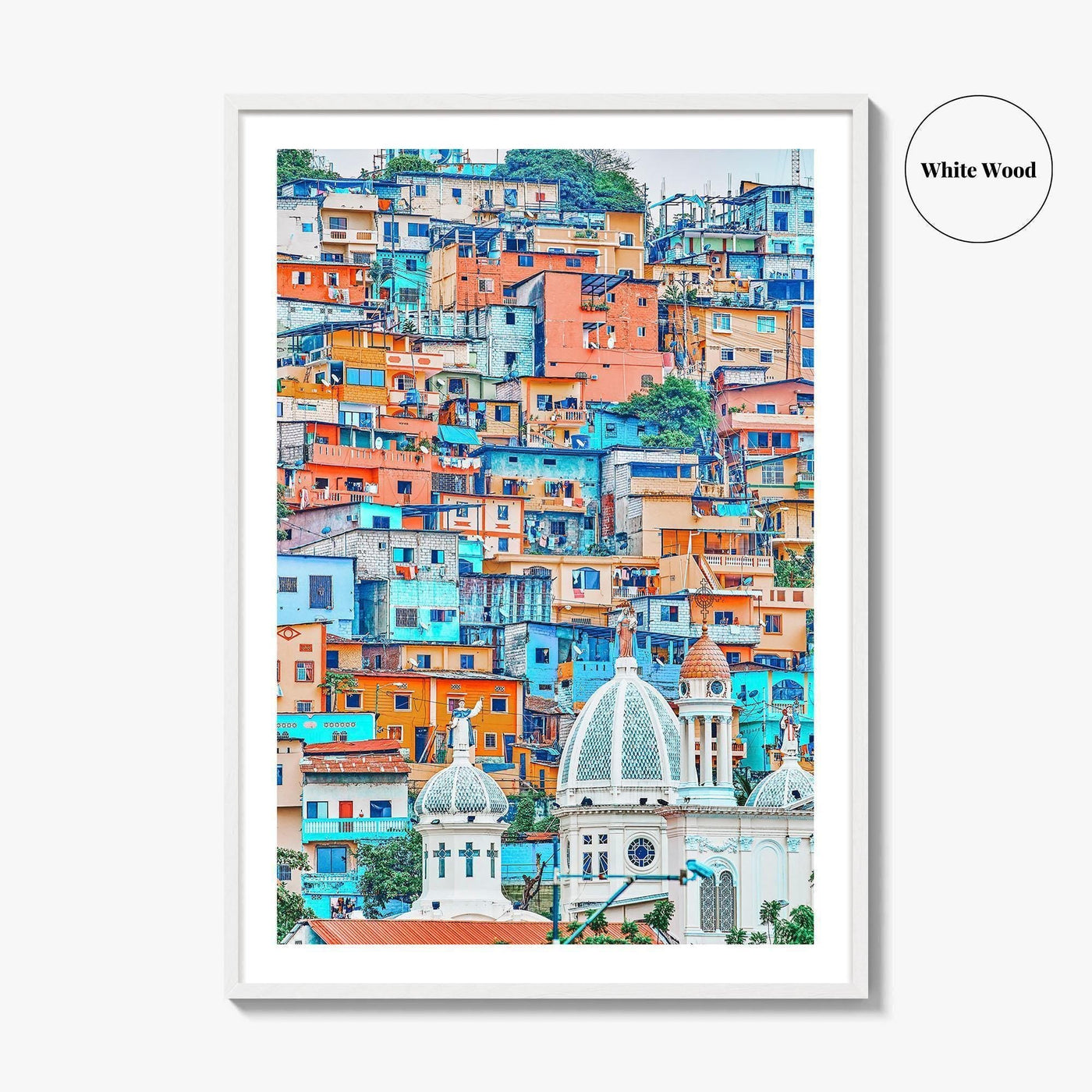 Guayaquil Fine Art Photo Print, Las Peñas, Santa Ana Hill, Ecuador Poster