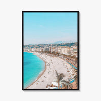 Nice Fine Art Photo Print, Cote d'Azur, French Riviera, France Wall Poster, Mediterranean Beach