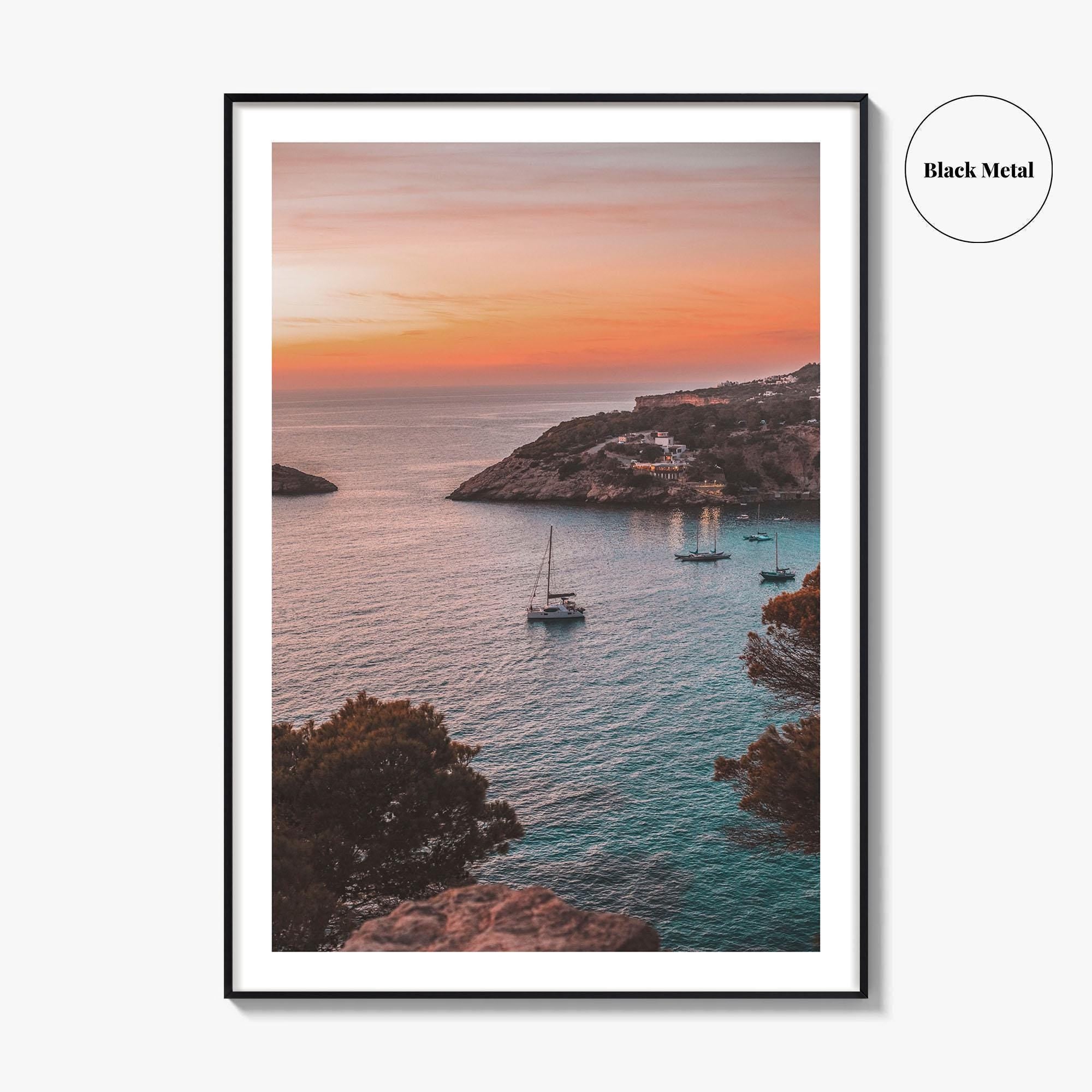 Ibiza Fine Art Photo Print, Balearic Islands Spain, Boat Sea Poster