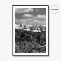 Ojai Black and White Fine Art Photo Print, Topa Topa Bluffs, California Poster
