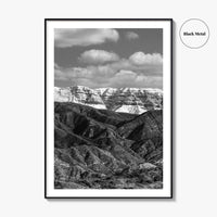 Ojai Black and White Fine Art Photo Print, Topa Topa Bluffs, California Poster