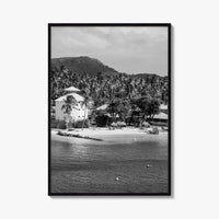 Martinique Black and White Fine Art Photo Print, Caribbean French Antilles Poster