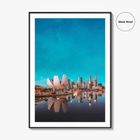 Singapore Skyline Fine Art Photo Print, Marina Bay, Photo Poster
