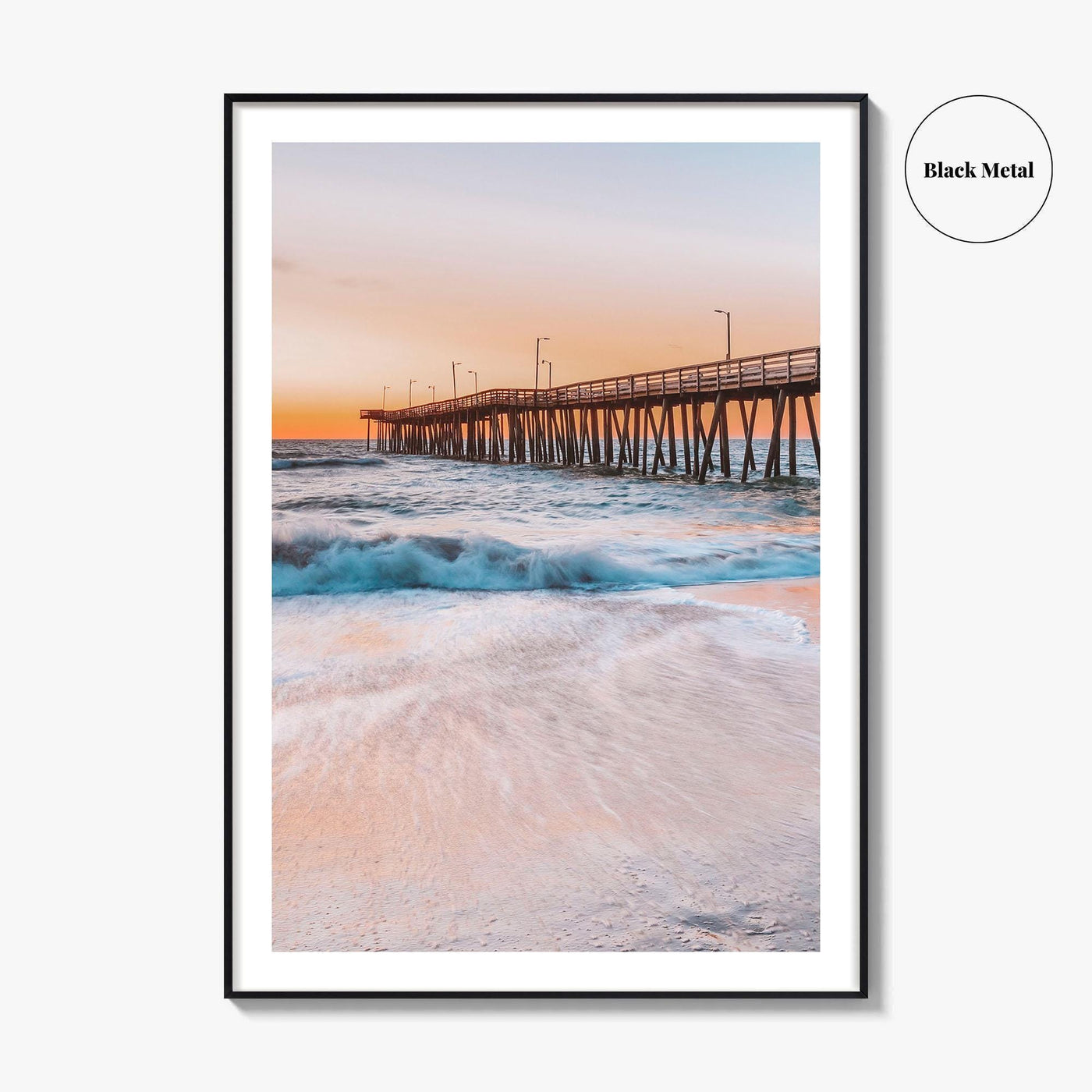 Virginia Beach Fine Art Photo Print, Fishing Pier, VA, USA, Wall Decor, Poster