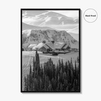 Sun Valley Black and White Fine Art Photo Print, Idaho, Ketchum, USA Wall Decor