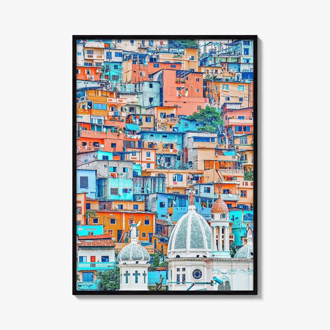 Guayaquil Fine Art Photo Print, Las Peñas, Santa Ana Hill, Ecuador Poster