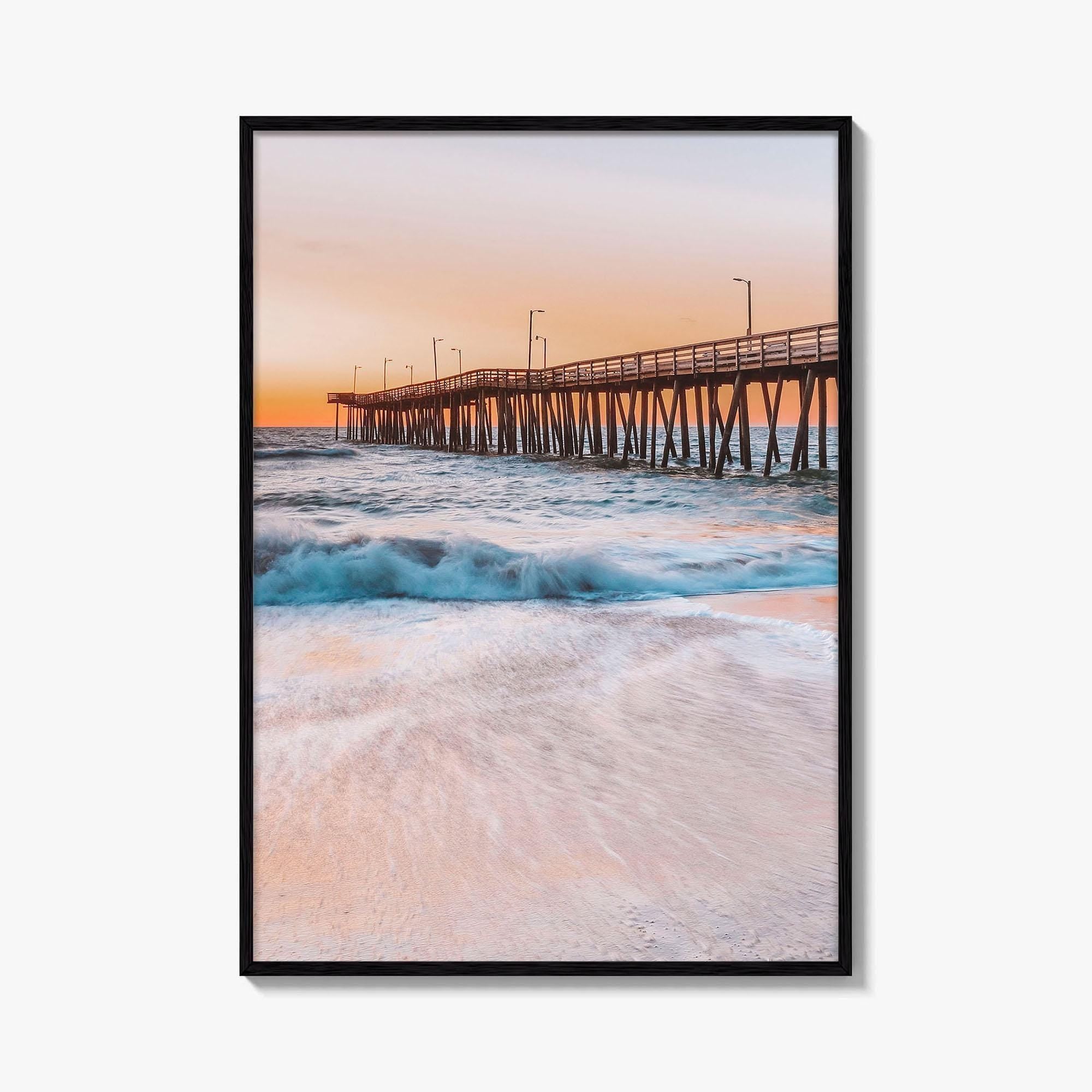 Virginia Beach Fine Art Photo Print, Fishing Pier, VA, USA, Wall Decor, Poster