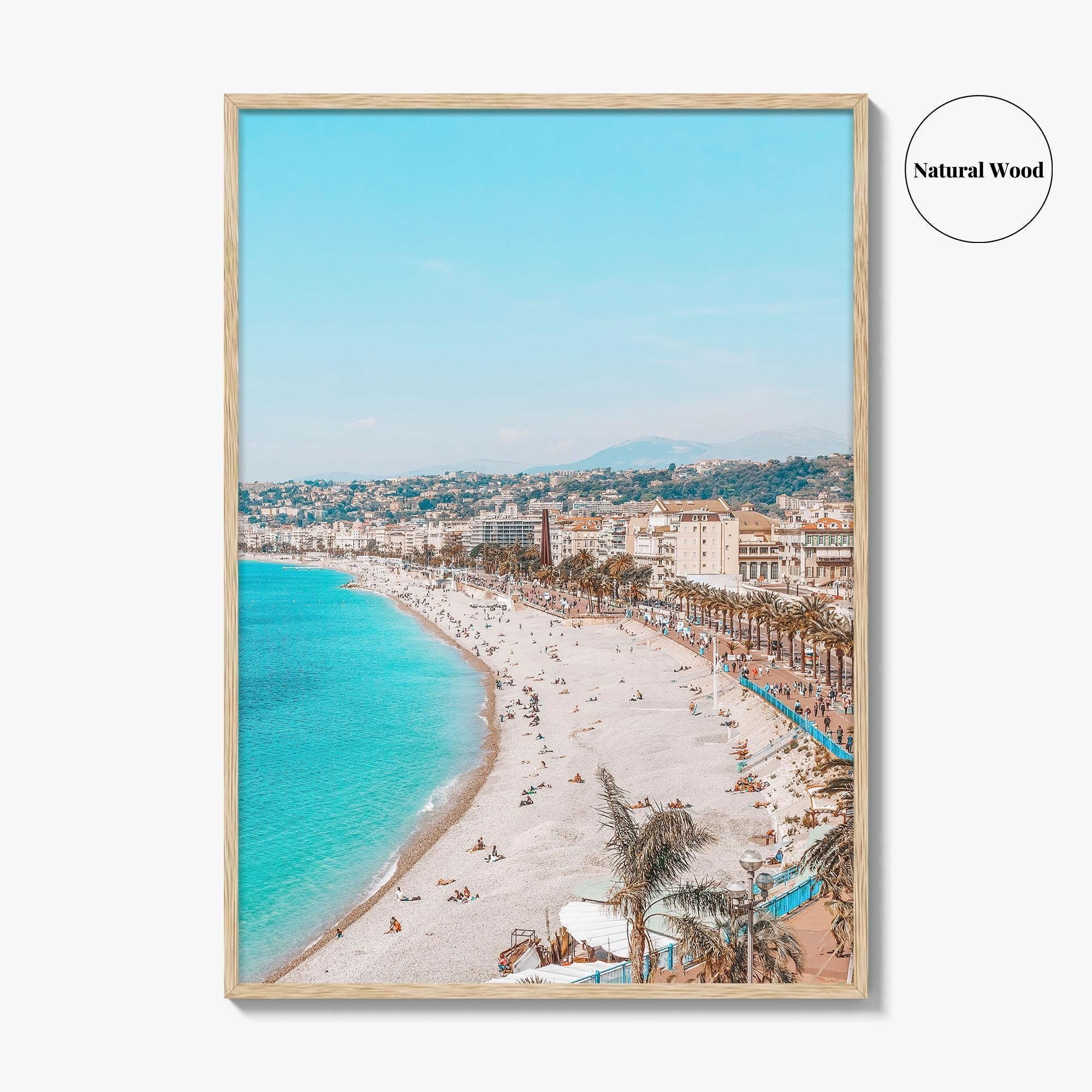 Nice Fine Art Photo Print, Cote d'Azur, French Riviera, France Wall Poster, Mediterranean Beach