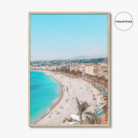 Nice Fine Art Photo Print, Cote d'Azur, French Riviera, France Wall Poster, Mediterranean Beach