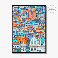 Guayaquil Fine Art Photo Print, Las Peñas, Santa Ana Hill, Ecuador Poster