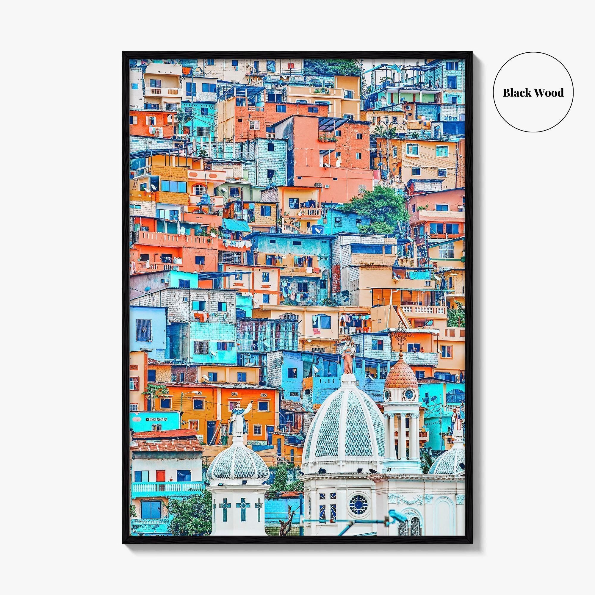 Guayaquil Fine Art Photo Print, Las Peñas, Santa Ana Hill, Ecuador Poster