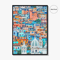 Guayaquil Fine Art Photo Print, Las Peñas, Santa Ana Hill, Ecuador Poster