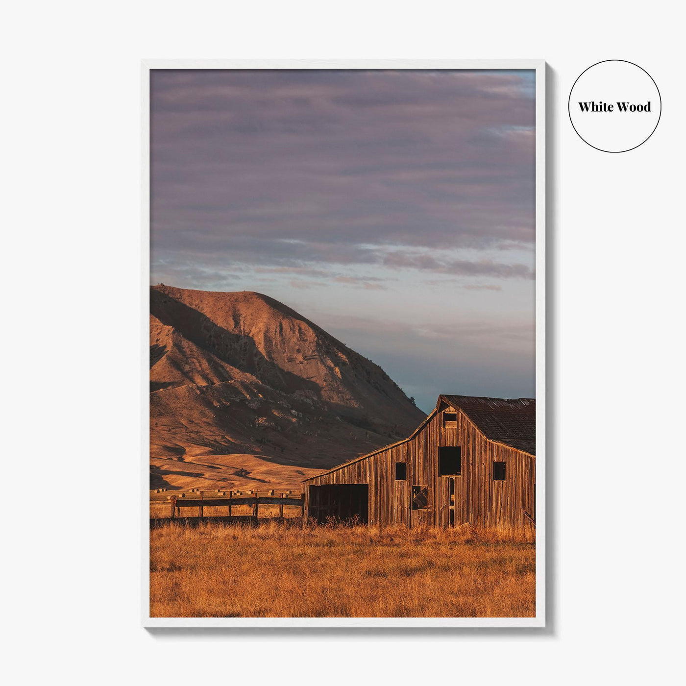 Bear Butte South Dakota Fine Art Photo Print, Sturgis, USA, Barn Poster