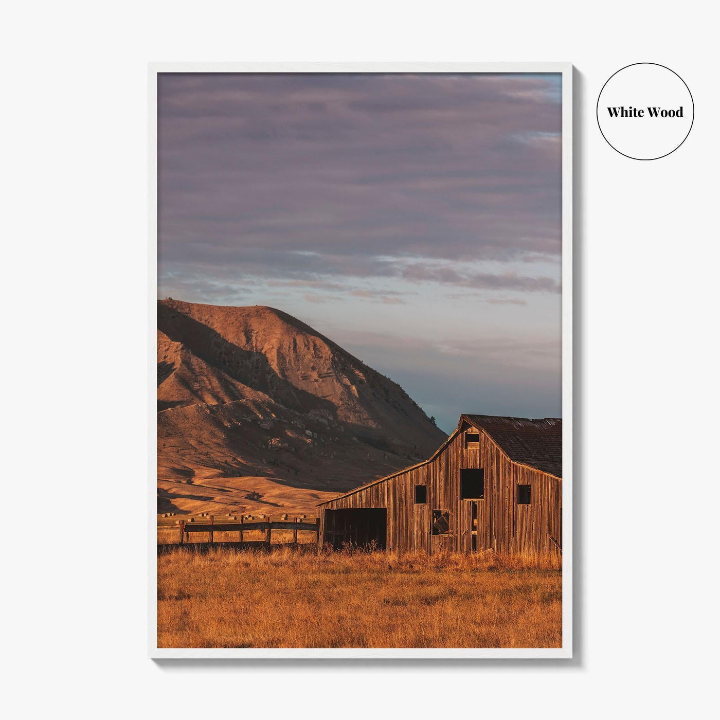 Bear Butte South Dakota Fine Art Photo Print, Sturgis, USA, Barn Poster
