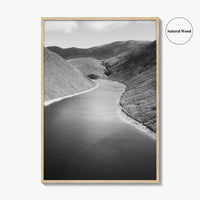 Northern Ireland Black and White Fine Art Photo Print, Mourne Mountains Silent Valley Poster