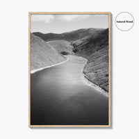 Northern Ireland Black and White Fine Art Photo Print, Mourne Mountains Silent Valley Poster