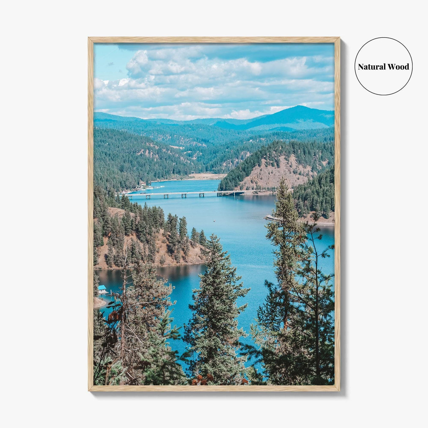 Lake Coeur d'Alene Fine Art Photo Print, Idaho USA Wall Decor Poster