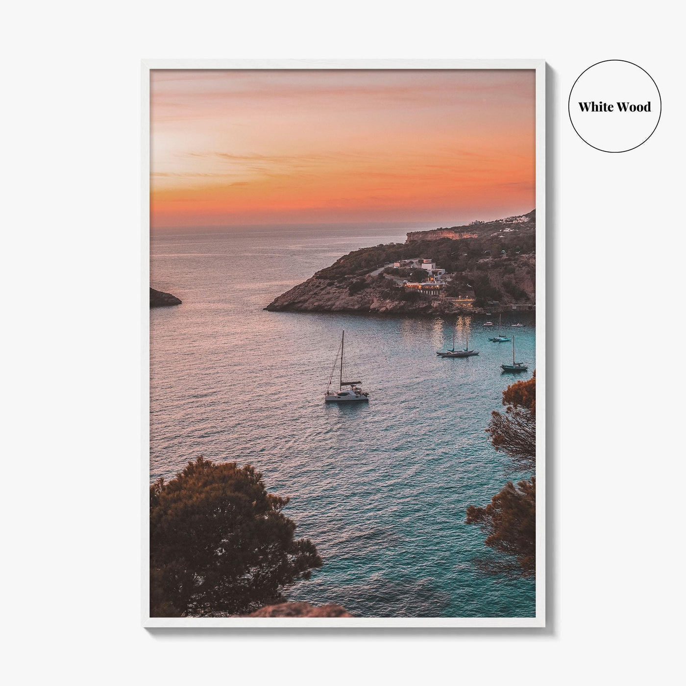 Ibiza Fine Art Photo Print, Balearic Islands Spain, Boat Sea Poster