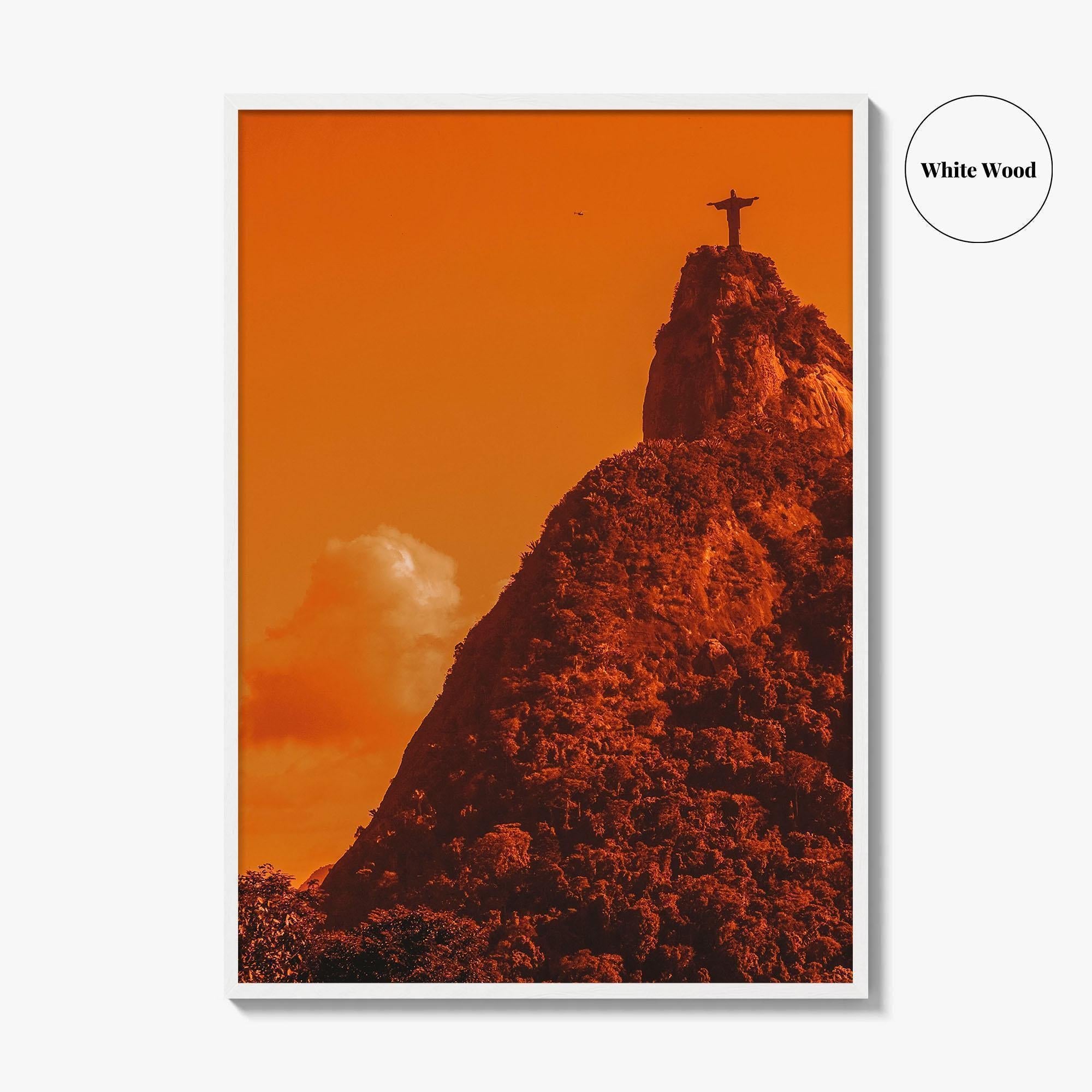 Rio de Janeiro Fine Art Photo Print, Christ the Redeemer, Brazil, Wall Decor Poster
