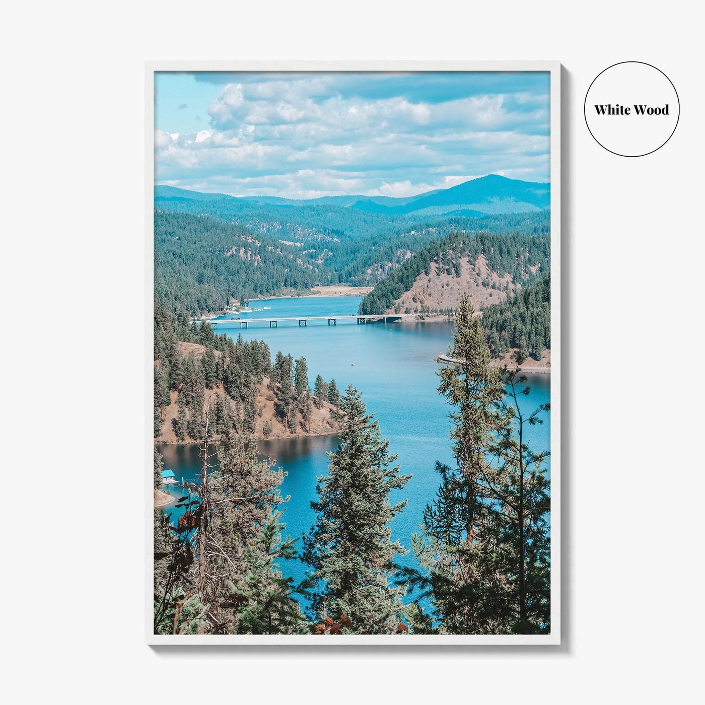 Lake Coeur d'Alene Fine Art Photo Print, Idaho USA Wall Decor Poster