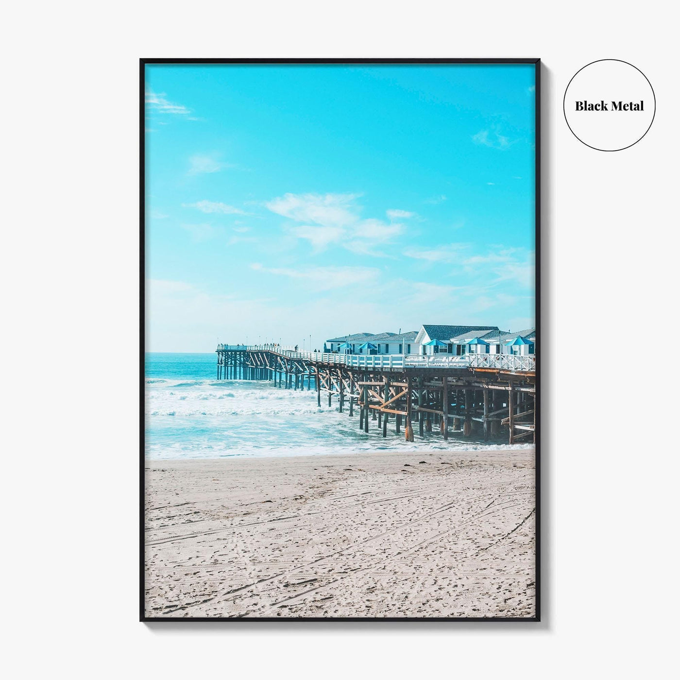 Pacific Beach Fine Art Photo Print, Crystal Pier, San Diego, California Wall Poster