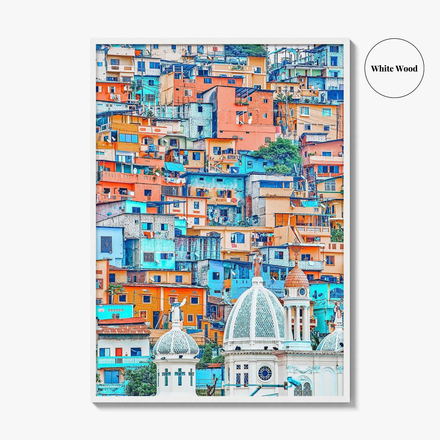 Guayaquil Fine Art Photo Print, Las Peñas, Santa Ana Hill, Ecuador Poster