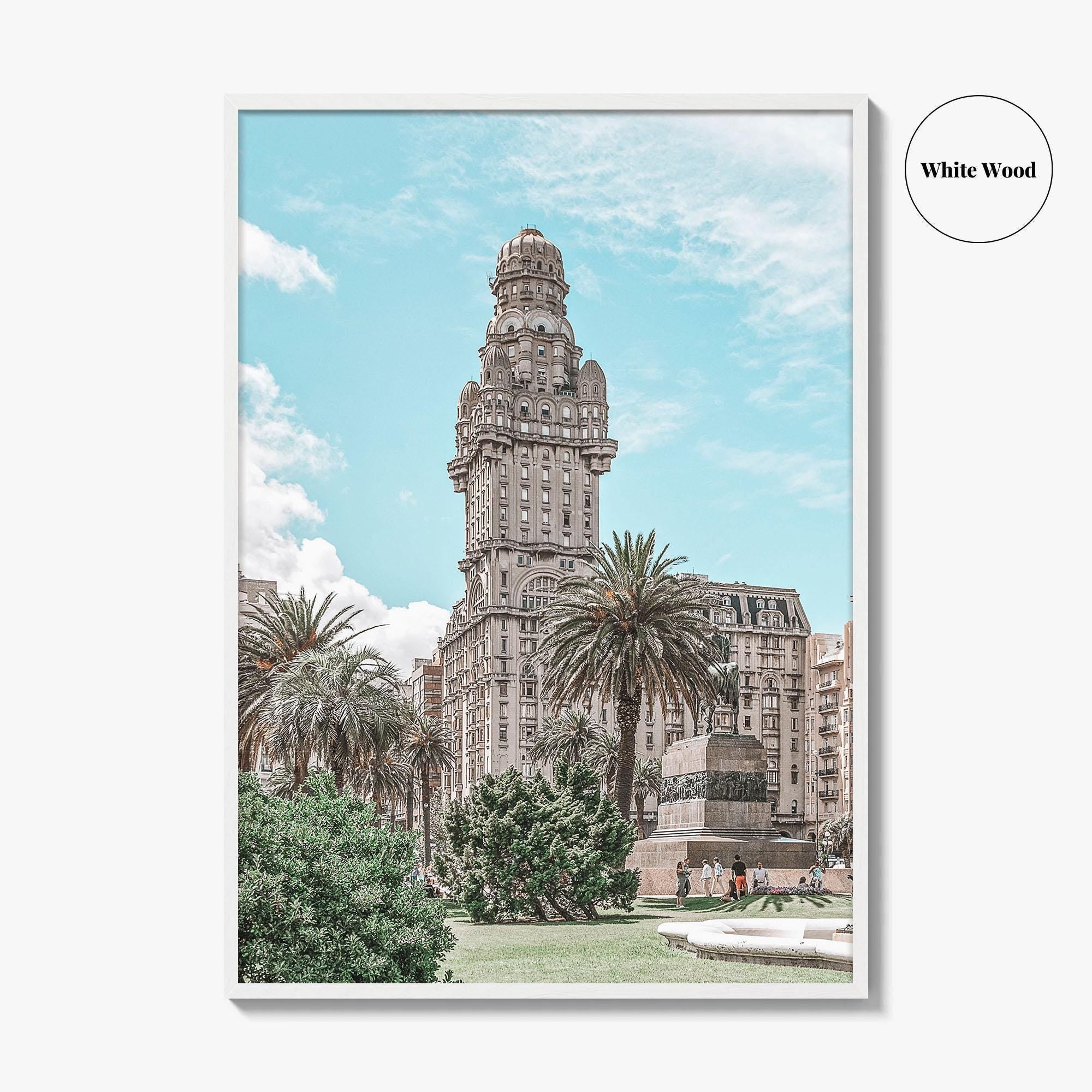 Montevideo Fine Art Photo Print, Plaza Independencia, Palacio Salvo, Uruguay Wall Poster