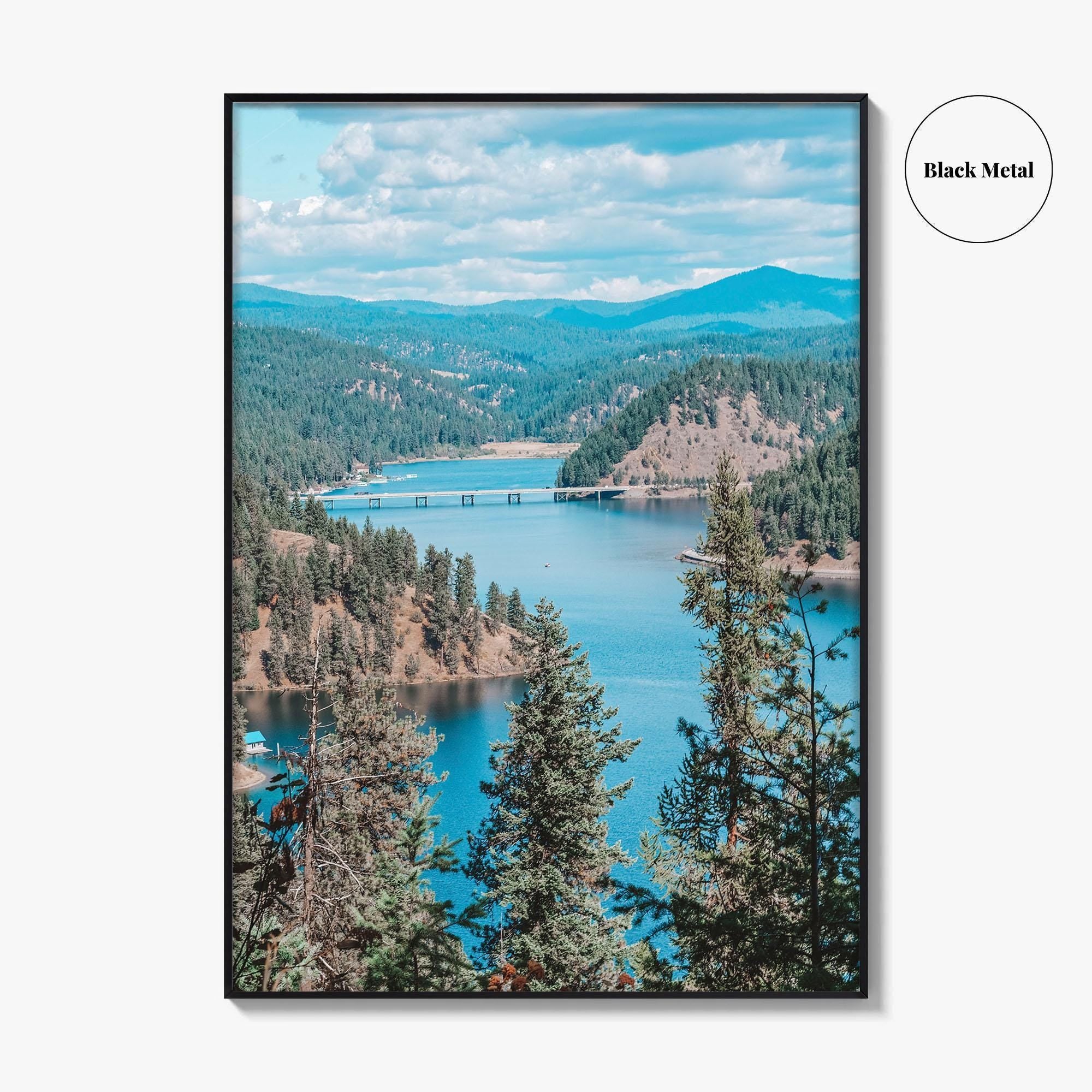 Lake Coeur d'Alene Fine Art Photo Print, Idaho USA Wall Decor Poster