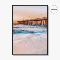 Virginia Beach Fine Art Photo Print, Fishing Pier, VA, USA, Wall Decor, Poster
