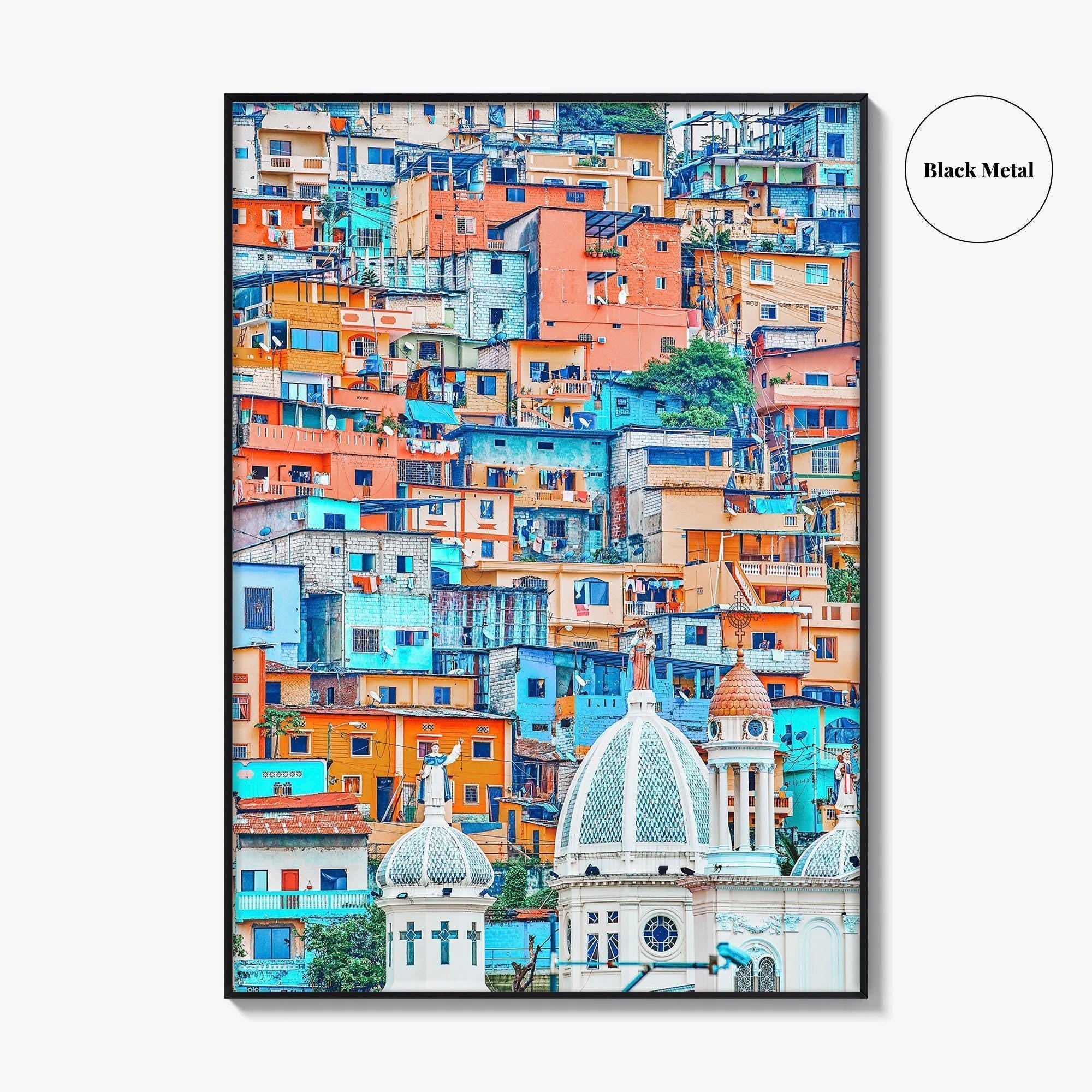Guayaquil Fine Art Photo Print, Las Peñas, Santa Ana Hill, Ecuador Poster