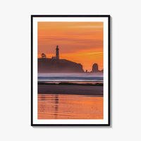 Newport Fine Art Photo Print, Yaquina Head Lighthouse, Oregon Coast, USA Wall Poster