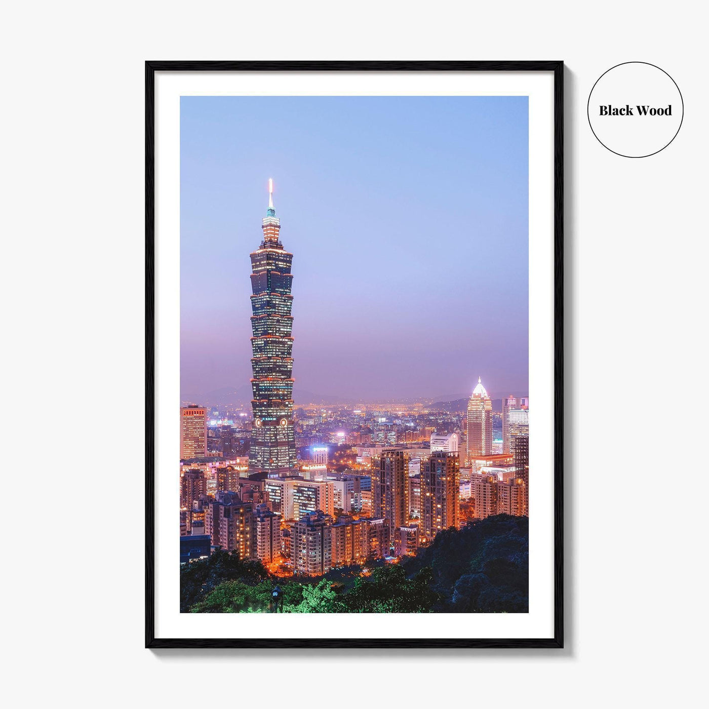Taipei Skyline Fine Art Photo Print, City, Taiwan Wall Poster