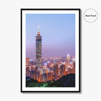 Taipei Skyline Fine Art Photo Print, City, Taiwan Wall Poster