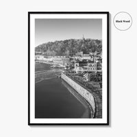 San Sebastian Black and White Fine Art Photo Print, Alderdi Eder Park Spain Poster
