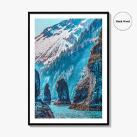 Kenai Fjords National Park Fine Art Photo Print, Sea Stacks, Alaska Poster