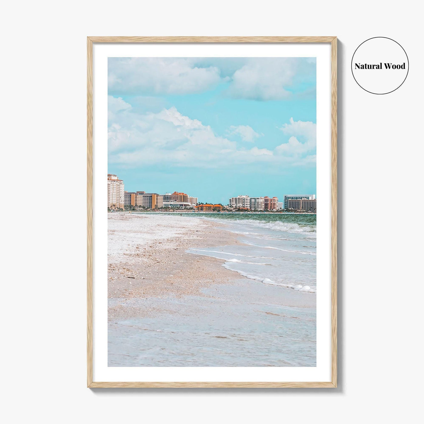 Marco Island Skyline Fine Art Photo Print, South Beach Ocean, Florida USA Poster