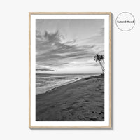 Maui Black and White Fine Art Photo Print, Kaanapali Lahaina Hawaii Poster