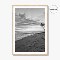 Maui Black and White Fine Art Photo Print, Kaanapali Lahaina Hawaii Poster